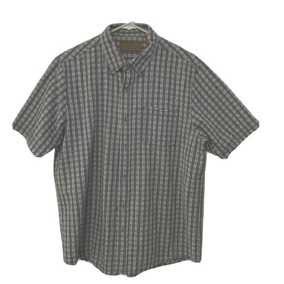 CLEARWATER OUTFITTERS Mens Sz M Short Sleeve Pld. Button Up Collared Shirt #1100 - Picture 1 of 3